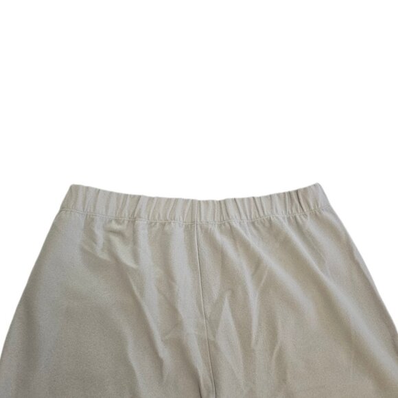 NWT Eileen Fisher Felted Wool Jersey Wide Leg Ankle Pant Chalk M - Picture 6 of 11
